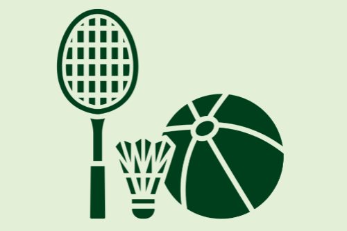 Illustratie sportmateriaal