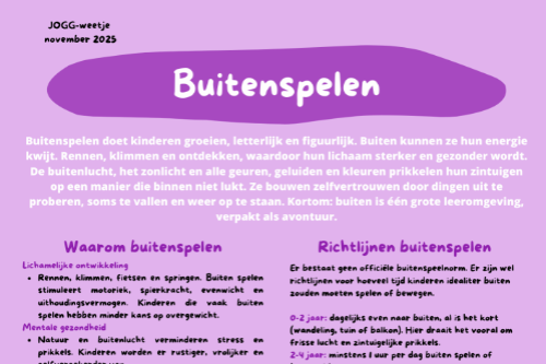 JOGG weetje november