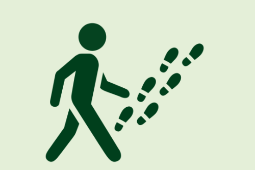 Illustratie wandelen