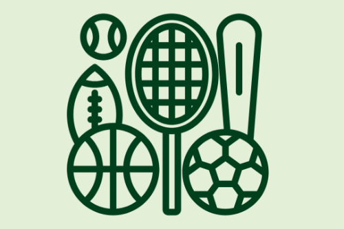 Illustratie sportmateriaal